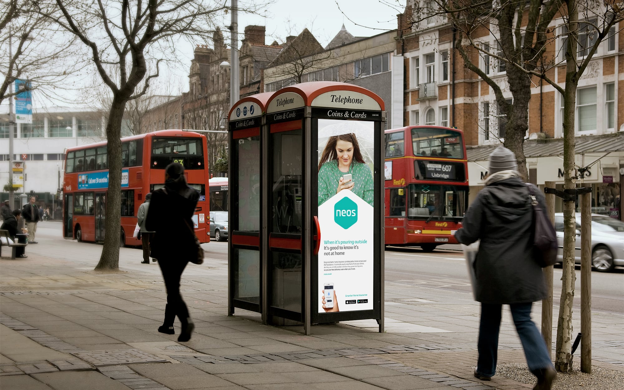 Phone booth advertising